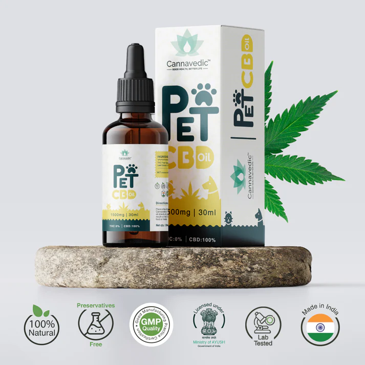 CannaVedic Pet CBD oil – 1500mg | 30ml - 50mg/ml