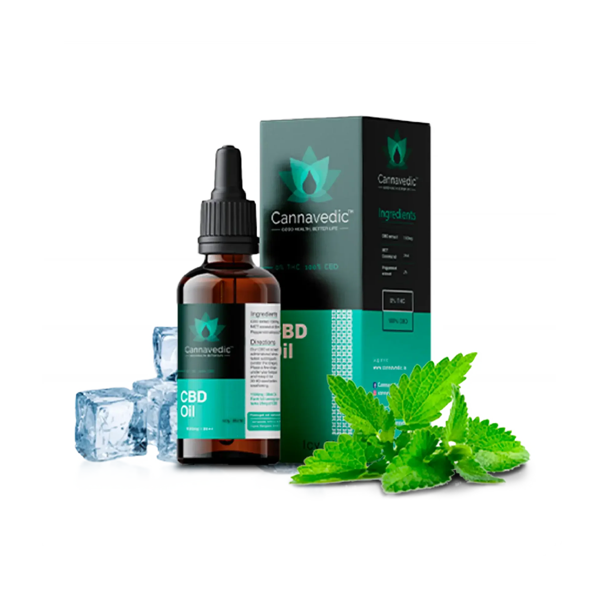 Cannavedic CBD Oil Icy Mint 1500mg | 30ml