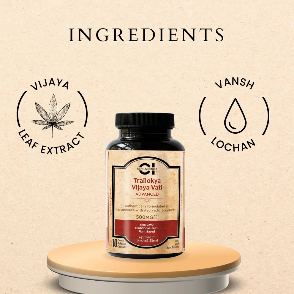 Cannazo India Trailokya Vijaya Vati Advanced (Ayurvedic Classic Blend) - Image 2