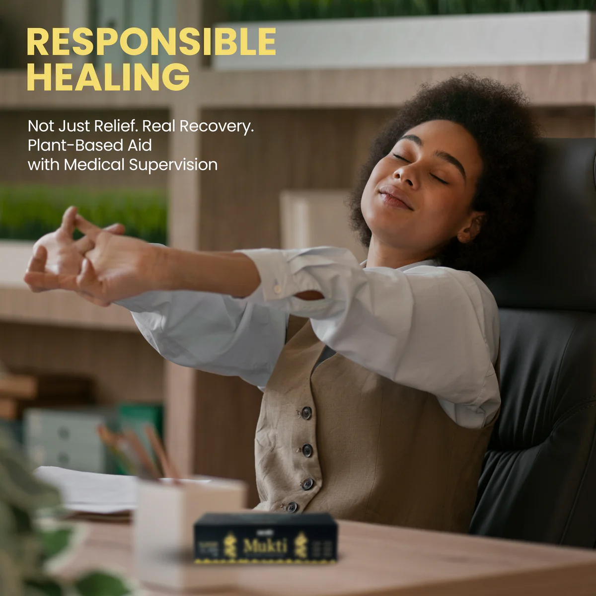 Hebe Mukti – Plant-Based Support for De-Addiction | 1:10 CBD:THC Distillate 5ml - Image 3