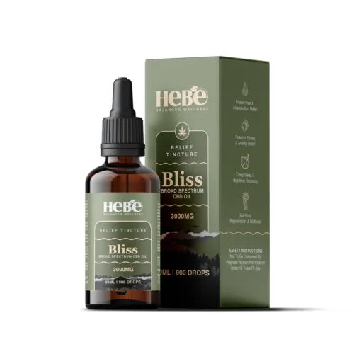 Hebe Bliss Broad Spectrum CBD Oil 3000MG